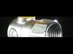 Van bi đồng thau có tay cầm nhôm, ren ngoài x ren trong, dùng cho khí gas