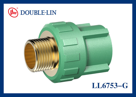 Cút nối PPR bằng đồng thau đực từ 1/2" đến 2" dùng cho hệ thống kiểm soát nước gia đình