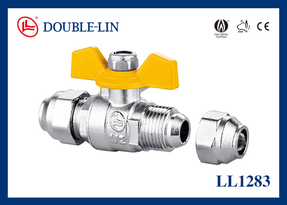 Van bi khí tay cầm chữ T mạ Chrome 26Bar DIN259
