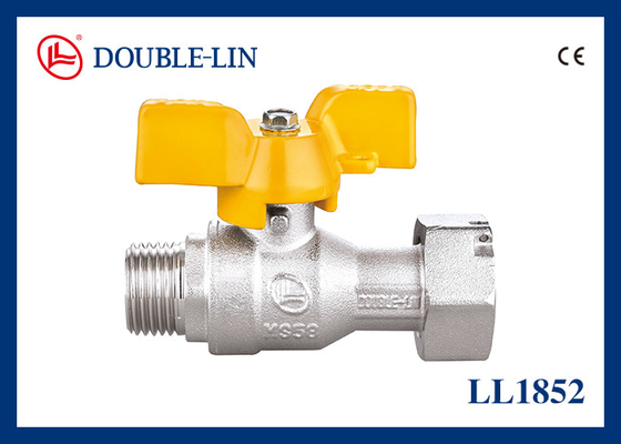 Van bi khí bằng đồng thau DIN259 ren dài 72.5 PSI, gioăng PTFE