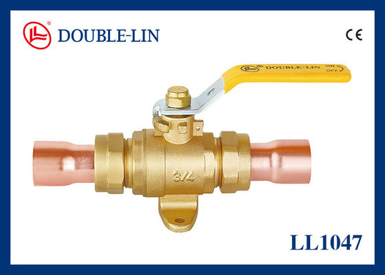 Máy cầm đòn bẩy hàn 40mm X 40mm Brass Gas Ball Valve