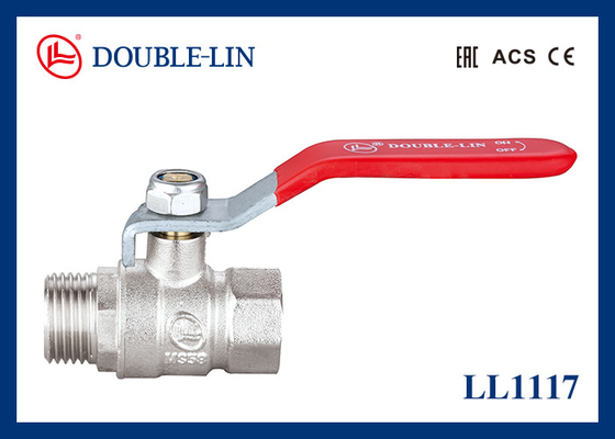 Máy cầm đòn bẩy phẳng 1/2 " 16 Bar Male X Female Ball Valve