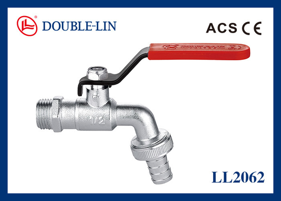 Vòi nước bằng đồng thau mạ crôm 16 thanh 1/2" x 1/2"