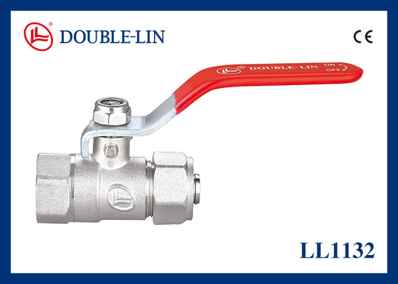16 Bar 232 Psi Flat Lever Handle Double O-Ring Stem Type Ball Valve với kết nối ống và áp suất cao