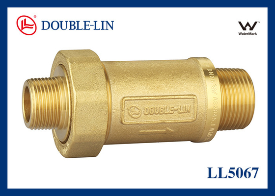 Brass Dual Check Valve 3/4×1 Inch 232 psi BS2779 Thread