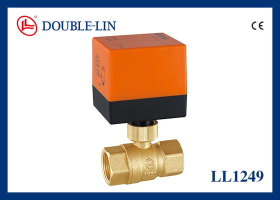 Van bóng đồng 2 chiều với bộ điều khiển điện 232 psi áp suất làm việc DIN259 Thread