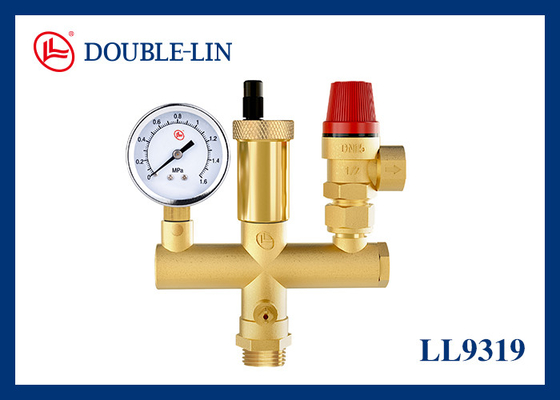 1/2 "Điều kiện an toàn bể nước ISO228 Thread 16bar Brass Valve