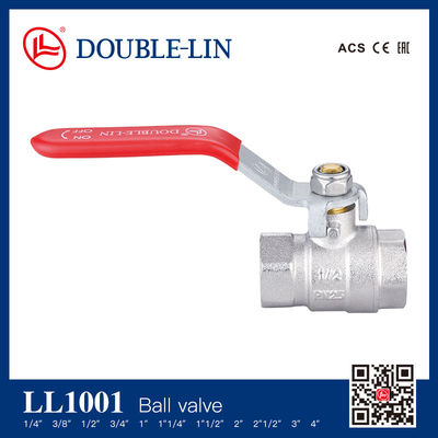 Van bi đồng PN25 1/4" - 4" kết nối ren trong x ren trong