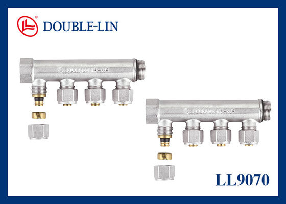 Ống góp đồng thau HPB 57-3, khoảng cách tâm 15mm, 1/2'' 36mm
