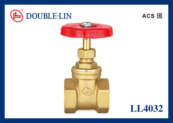 Van cổng bằng đồng thau 4" tay cầm thép ren trong x ren trong 16 Bar