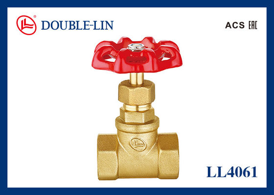 Van cổng bằng đồng thau 2" PTFE Filler Female X Female 16 Bar