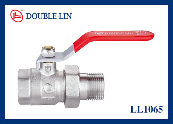 Van bi đồng 25 Bar có ren ngoài 1/2 " đến 1 1/4 " x ren trong, có đai ốc xoay và tay gạt phẳng