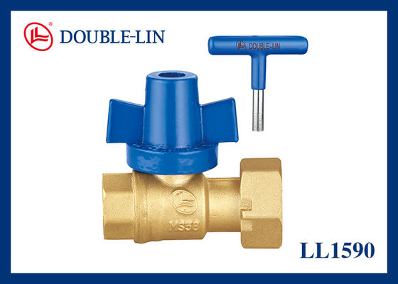 1/2 " * 3/4" đồng Pex van bóng PTFE ghế khóa tay cầm