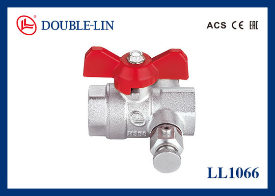 Van bi đồng EAC nữ 1" X nữ có vòi xả