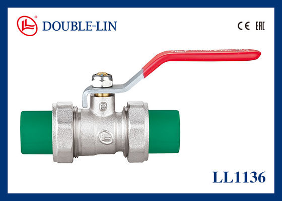 PTFE ghế PPR ổ cắm 20 Bar DN90 đồng van quả bóng