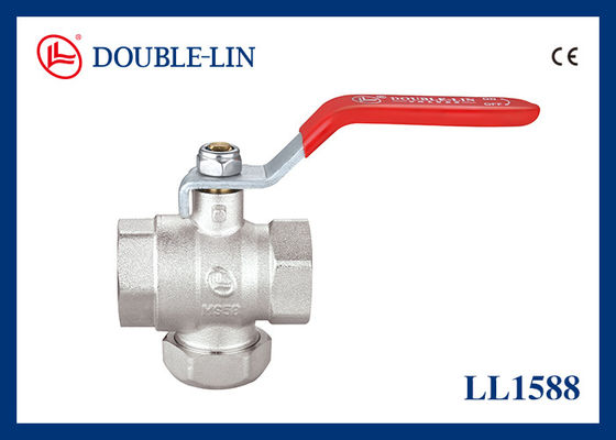 1/2 "đến 1" nữ X nữ 25 Bar Brass van bóng với bộ lọc phẳng tay cầm đòn bẩy