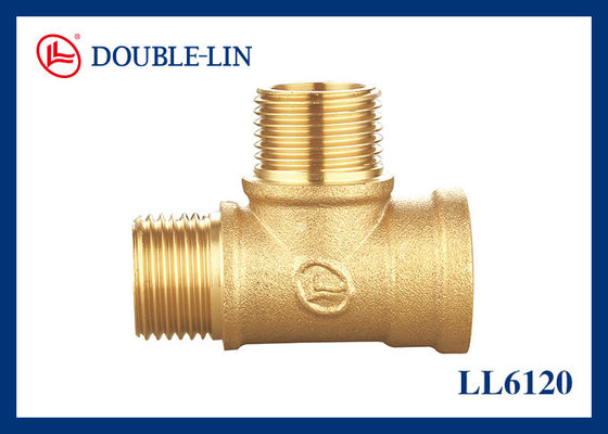 Đầu nối chữ T bằng đồng thau đực 1/2" sang đực 3/4" sang cái