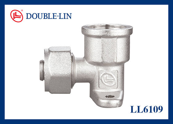 DIN 259 Thread nữ nén Wallplate khuỷu tay
