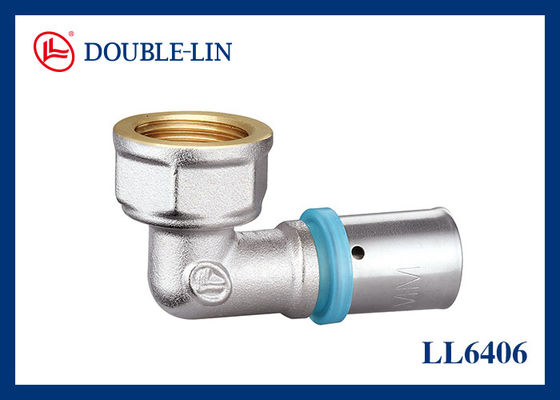 Cút nối ép đồng thau cái F1"×32-3.0