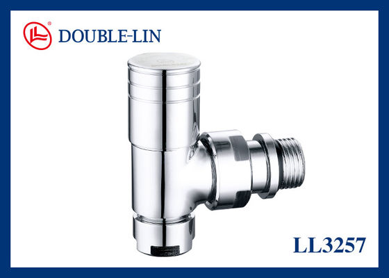 Van TRV tản nhiệt bằng đồng thau 1/2"×15mm mạ crôm bóng