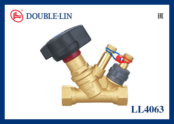 20 Bar ISO228 Thread HBP 57-3 Brass Balancing Valve