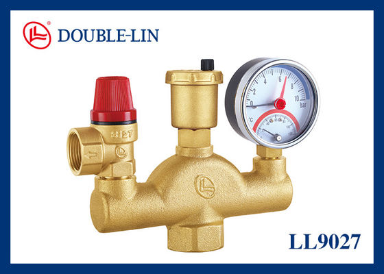 Bộ phận an toàn nồi hơi nhỏ gọn 232 psi F1" cho bộ góp đồng thau
