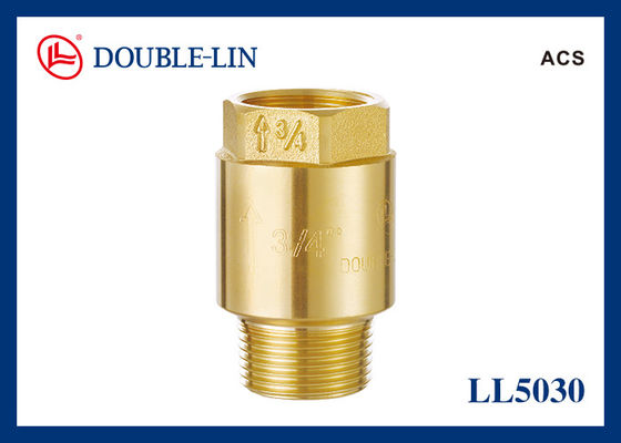 DIN259 Thread 2" Brass Spring Check Valves nữ X nữ