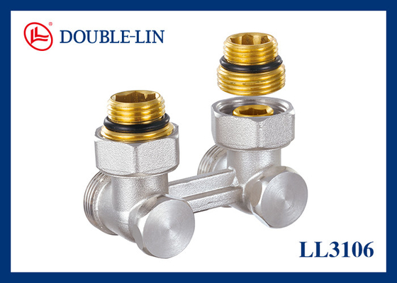 M1/2' X M3/4" góc 2 van ống với bộ điều chỉnh ISO228 Thread