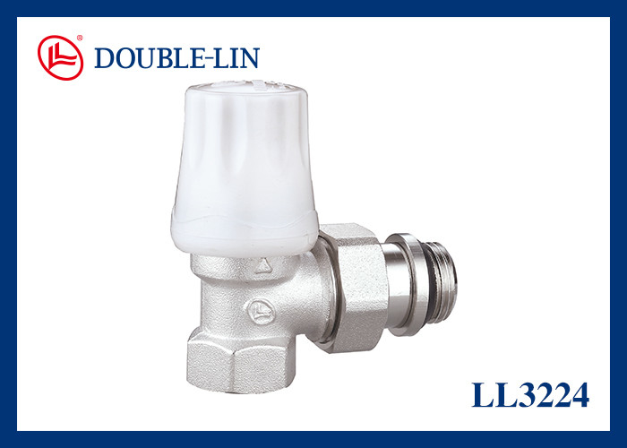 Van góc thủ công cho van tản nhiệt Ren DIN259 Nhiệt độ làm việc từ 32℉ đến 248℉ Kích thước 1/2" đến 3/4"