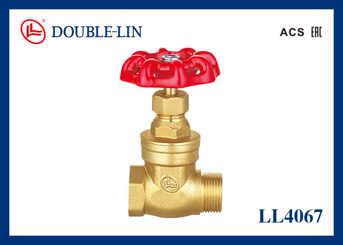 Thép đúc tay cầm 1/2 đến 1 inch đồng van cổng nữ X nam